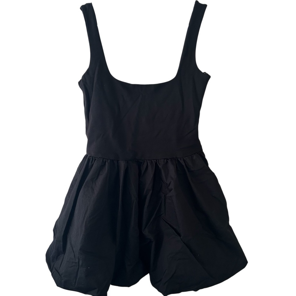 Camila Coelho Revolve Black Mini Bubble Dress sz Medium - Picture 2 of 3